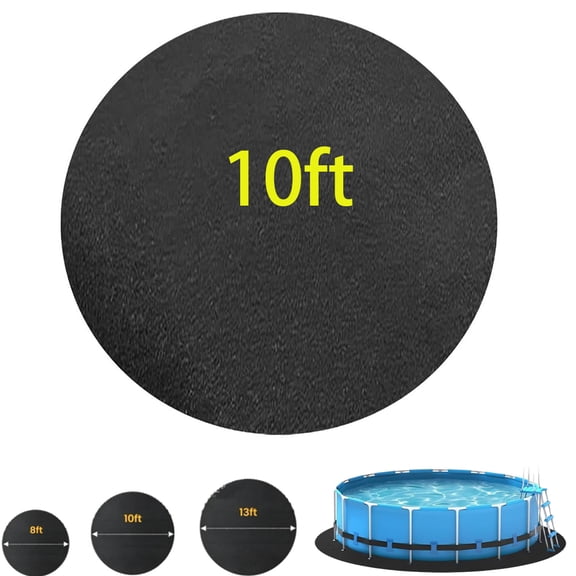 Swimming Poo, Mats Outdoor, Round Pool Pads Underlay for Ground Pools, Thick Liner Protection, Prevents Punctures, 8ft 10ft 12ft