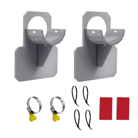 Jialinnn ABS, Gray 10cm x 7.8cm Pipe Stand & Supports