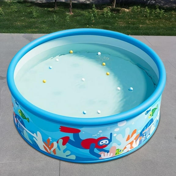 Swimming Pool Backyard Pool PVC Round Thickened Portable Swimming Pond Bath for Children Adults Kids Outside Yard Backyard classical