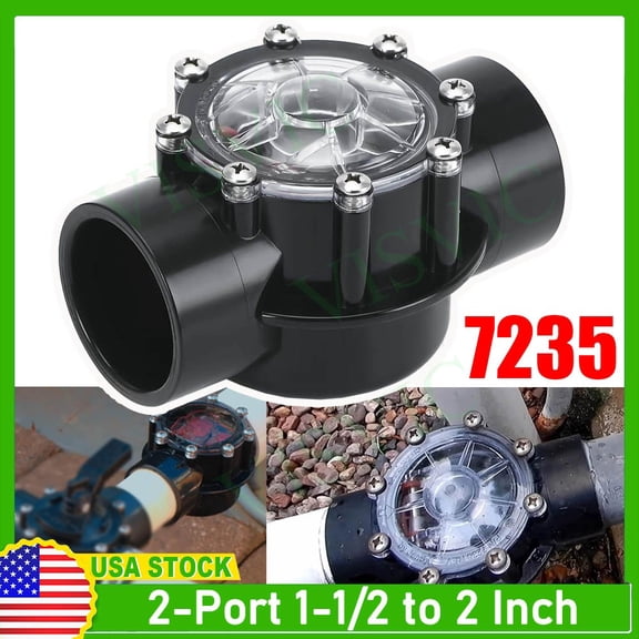 Swimming Pool Check Valve Fit Jandy 7235 180-Degree 1-1/2-Inch to 2-Inch Valve