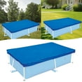 thumbnail image 1 of Swimming Pool Cover, 3 Sizes Rectangle Pool Cover Above Ground with Ropes Durable Dustproof Rainproof Pool Cover for Inflatable Home Pool, 1 of 8