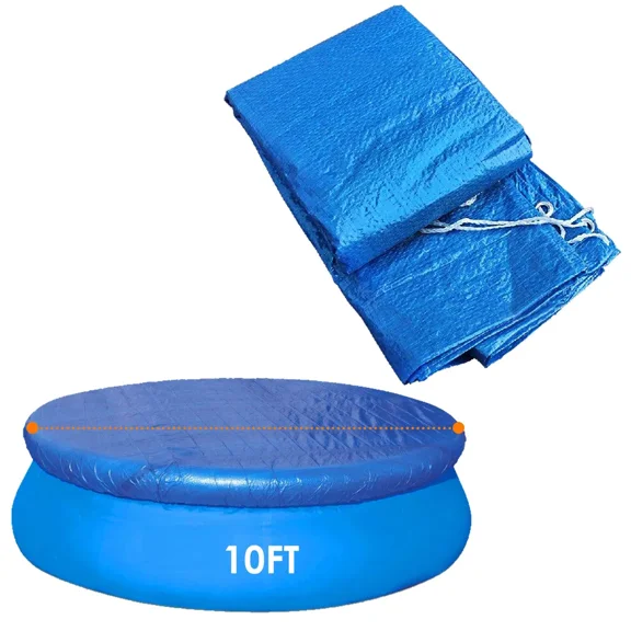Swimming Pool Cover Protector Dustproof Waterproof Paddling Pool Cover,10FT