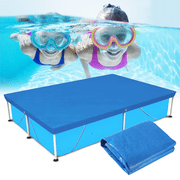 Swimming Pool Cover, Rectangle Pool Cover for 9.8ft X 6.6ft (118in X 79in) for Above Ground Inflatable Pool,Rectangular Frame Pool Covers Protector Dustproof Waterproof Rainproof (300x201cm)