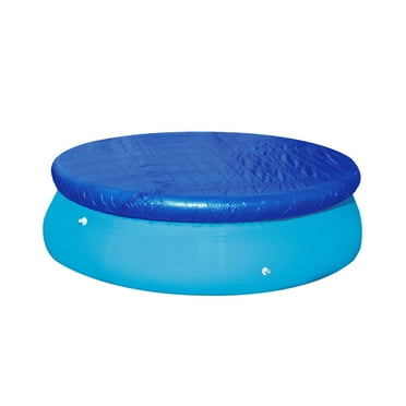 KALLORY Pool Cover Blue 2Set 96 Inch Round Tarp For Inflatable Swimming Pools