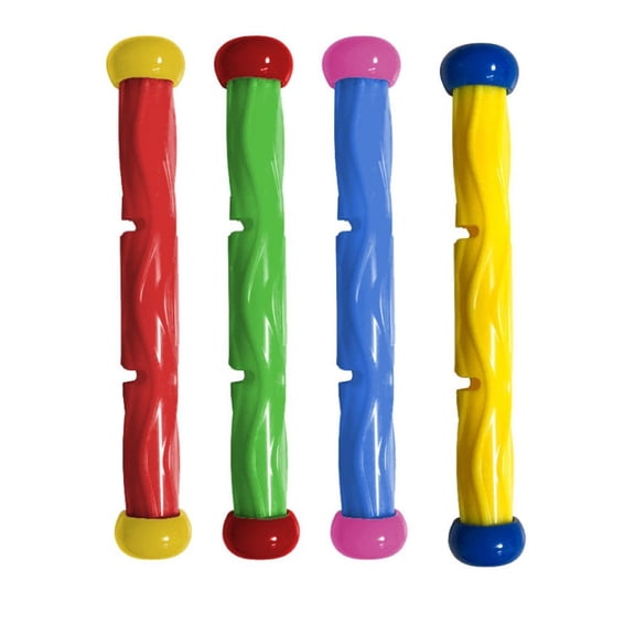 Swimming Pool Diving Sticks, 4 Pcs Underwater Training Pool Dive Stick, Colorful Swimming Sinking Throwing Sticks Gifts Summer Swim Training Water Fun Pool Games