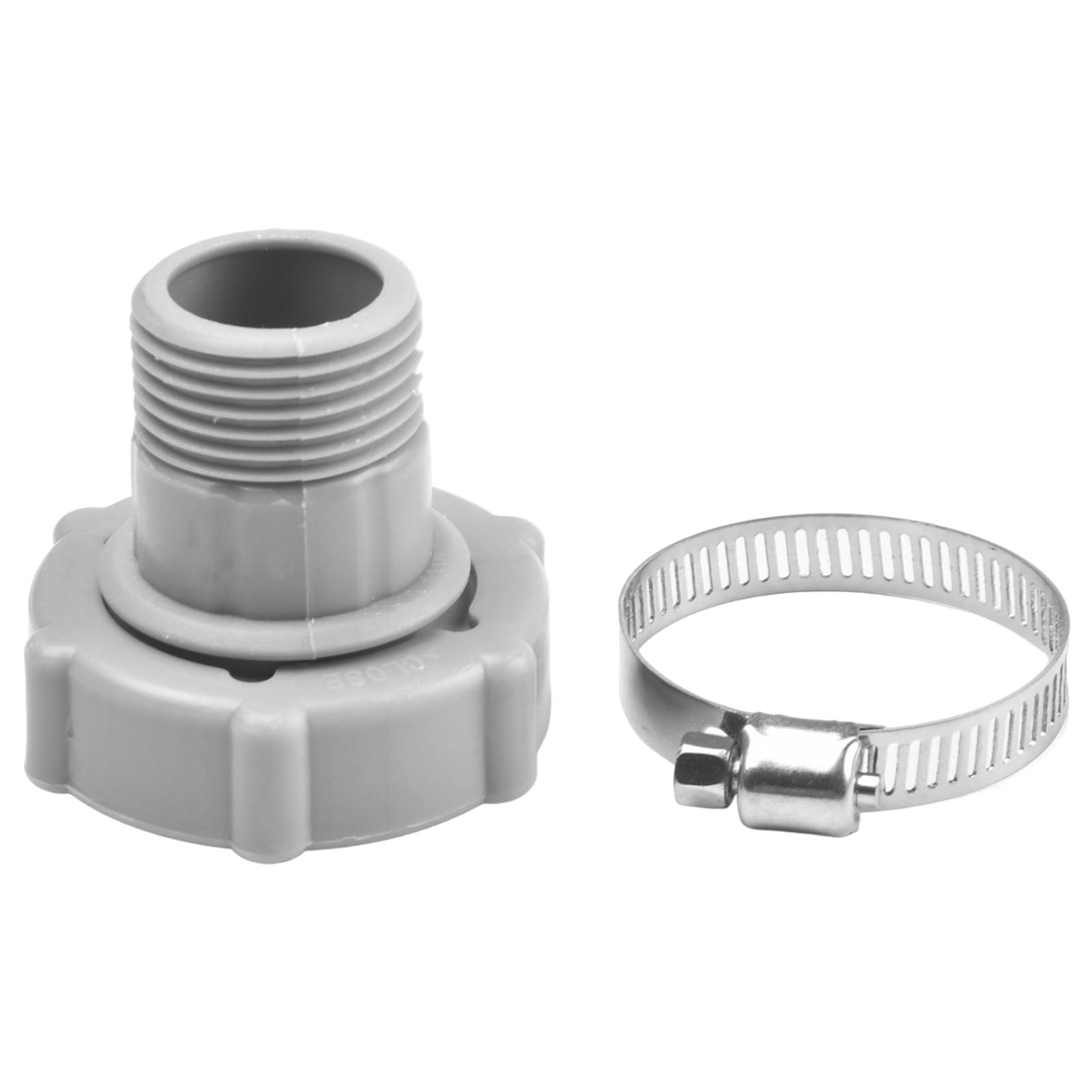 Swimming Pool Drain Plug Connector Hose Adapter with Clamp for Coleman