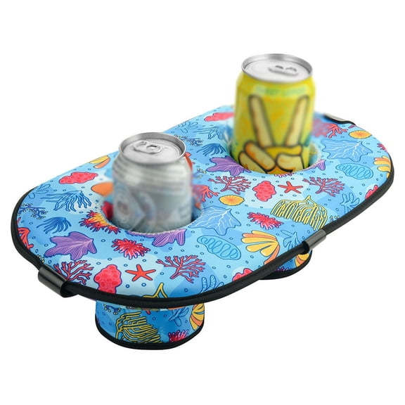 Swimming Pool Drinking Cup Float Beach Table Bar Tray Multifunctional Summer Party Inflatable Bed Beer Drink Holder Cooler Table