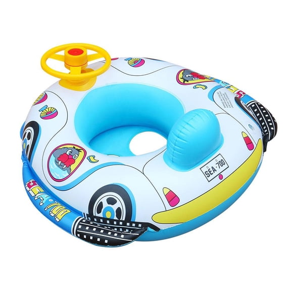 Swimming Pool Float - Inflatable Pool Float PVC Summer Swim Float Air Bed - Lake Boat Swimming Floats - Swim Tube Ring with Handles Safety Seat for All People