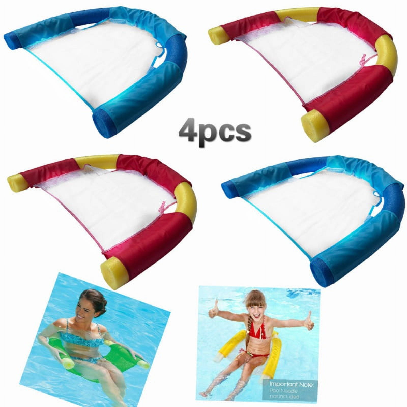 2Pack Floating Pool Noodle Mesh Chair Sling Mesh Swimming Pool Chairs for Kids and Adult Noodle Sling Suitable for Water Relaxation Pool Noodle Foam Not Included Walmart
