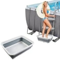 thumbnail image 1 of Swimming Pool Foot Washer Portable Silicone Foldable Rinse Accessory for Easy Cleaning for Adults Kids and Seniors, 1 of 3