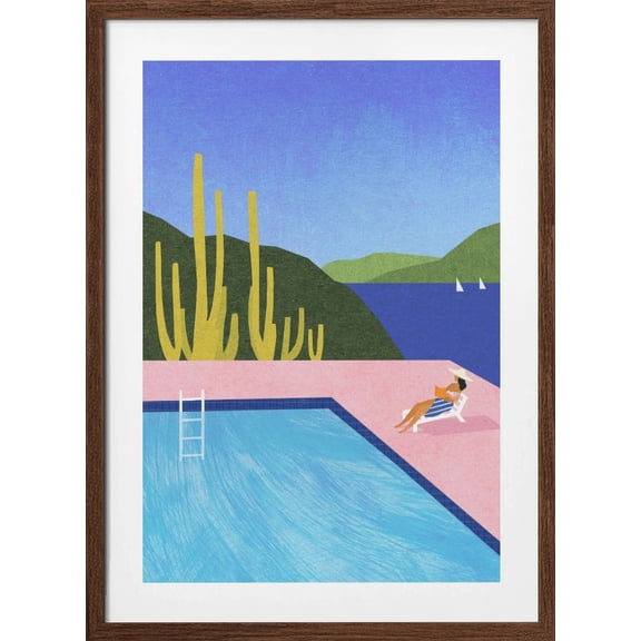 Swimming Pool Framed Art Modern Wall Decor
