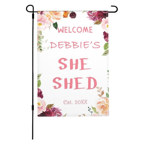Swimming Pool Garden Flag Summer Outdoor Decor, 12x18 Inch Double Sided Vertical Yard Flag for Patio Porch Decoration, Fade Resistant Imitation Fabric, Seasonal Home Gift