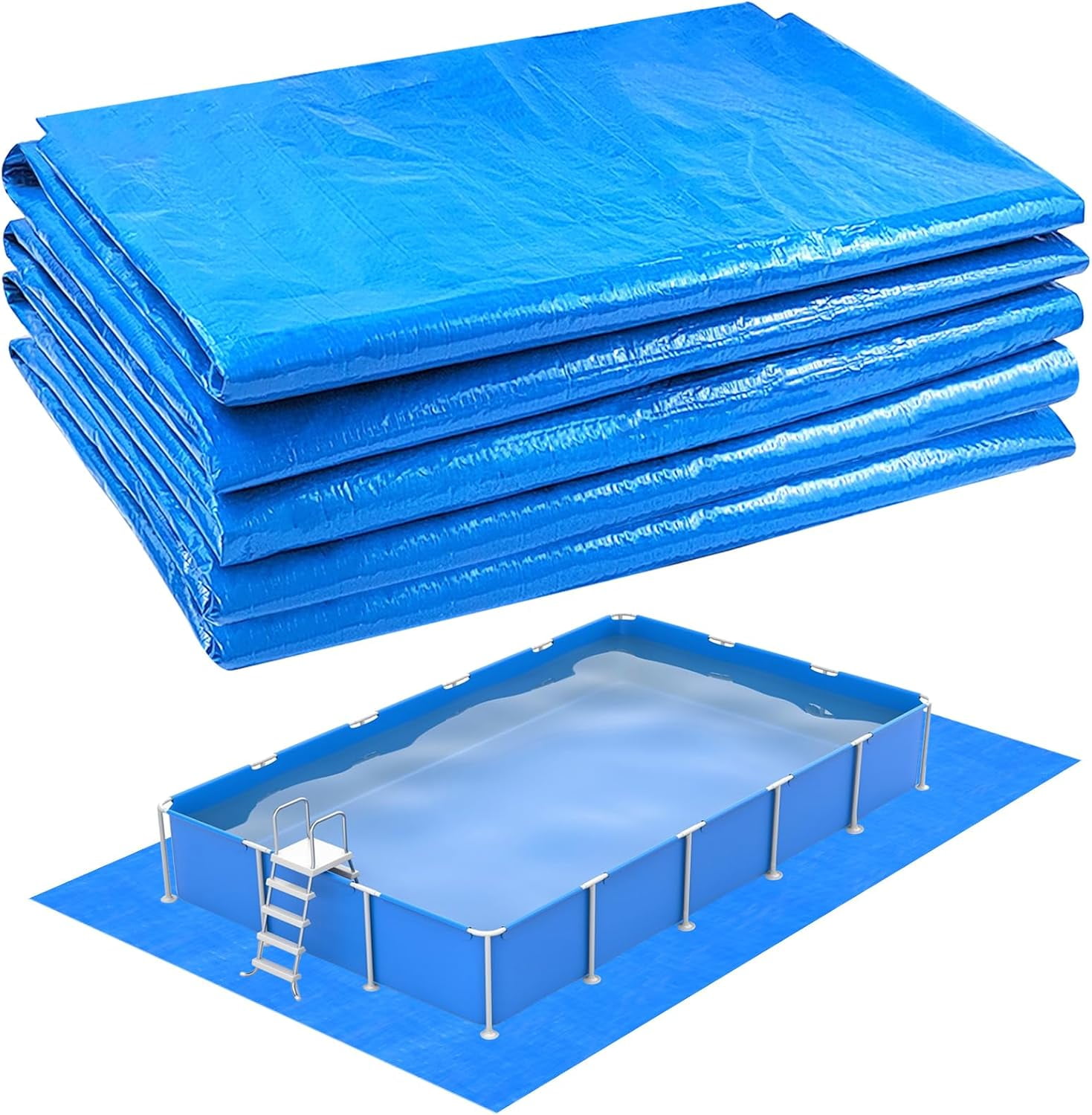Swimming Pool Ground Cloth Square Swimming Pool Tarpaulin Tarp for ...