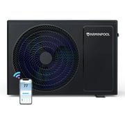 27000 BTU Above Ground Pool Heater Electric Pool Heater Heat Pump 120v Swimming Pool Heat Pump for In ground Pool Heating Cooling WiFi Control