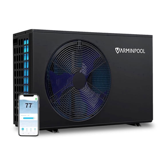 Swimming Pool Heat Pump, Electric Pool Heaters for Above Ground Pools, Spas, and Inground Pools, 30000 BTU, Up to 8000 Gallons, 120V Inverter Pool Heater with Titanium Heat Exchanger