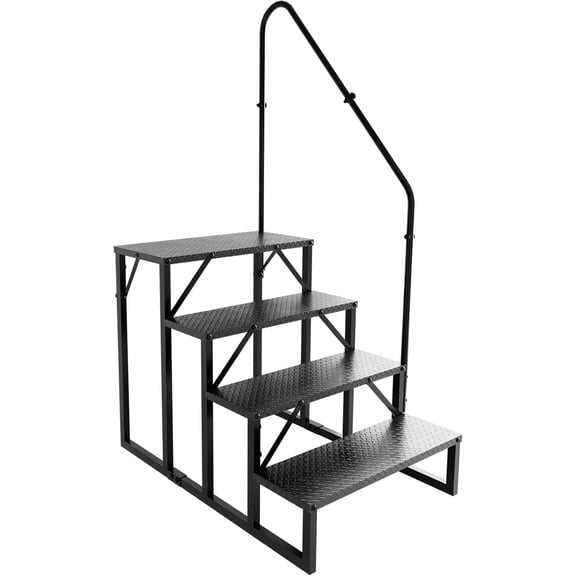 Swimming Pool Ladder Above Ground Pools, Step Stool Ladder with Handrails, Heavy Duty Hot Tub Steps (4 Steps)
