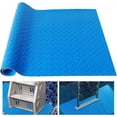 thumbnail image 1 of Swimming Pool Ladder Mat,Blue Pool Step Pad with Non-Slip Texture,Topboutique Protective Mat for Bathroom,Pool,Pool Liner Mat,Swimming Pool Ladder Stability Cushion,9" x 36",Herringbone, 1 of 7