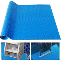 Swimming Pool Ladder Mat,Blue Pool Step Pad with Non-Slip Texture,Topboutique Protective Mat for Bathroom,Pool,Pool Liner Mat,Swimming Pool Ladder Stability Cushion,9" x 36",Herringbone