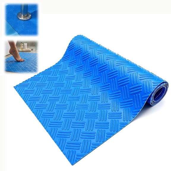 Swimming Pool Ladder Mat, Non-Slip Pool Step Pad, Anti Scratch Protective Mat for Pool Ladder Stairs & Floor Above Ground Pools(35 X 9 in, Stripes)Q