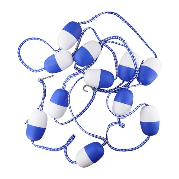 Swimming Pool Lane Line Divider 5M Safety Rope Float Line With 7cm Diameter Balls For Swimming Pool Water Sports Separation Blue White