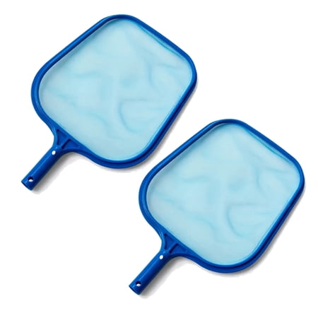 Swimming Pool Leaf Rake Fine Mesh Frame Net, Swim Pool Cleaner Supplies Cleaning Leaf Skim Net Shallow Pool Net-2 Pack