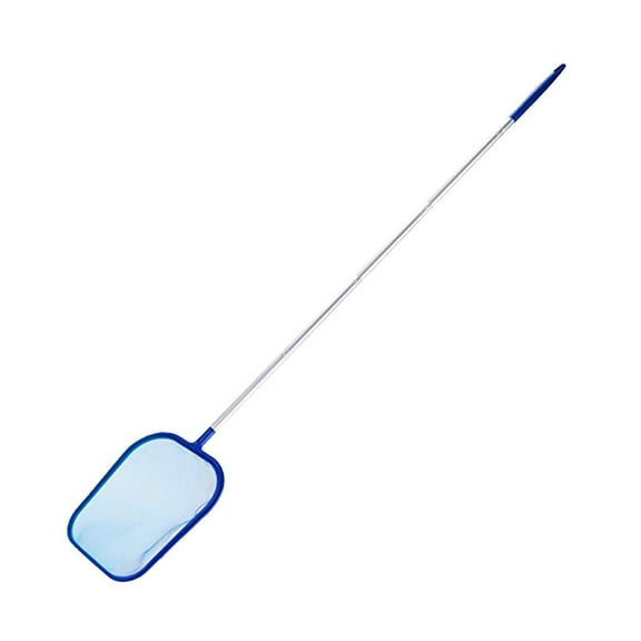 Swimming Pool Leaf Skimmer Net with 4 Aluminum Pole Sections - 6" Deep Ultra Fine Mesh Netting Bag Basket for Fast Cleaning of The Finest Debris - 48" Long, Clean Spas, Ponds