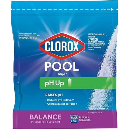 Swimming Pool Ph Up, Raises Ph, Protects against Eye and Skin Irritation, 4LB