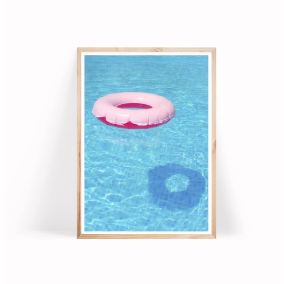 Swimming Pool Poster Water Photography Summer Wall Art UNFRAMED PAPER POSTER, Home Decor
