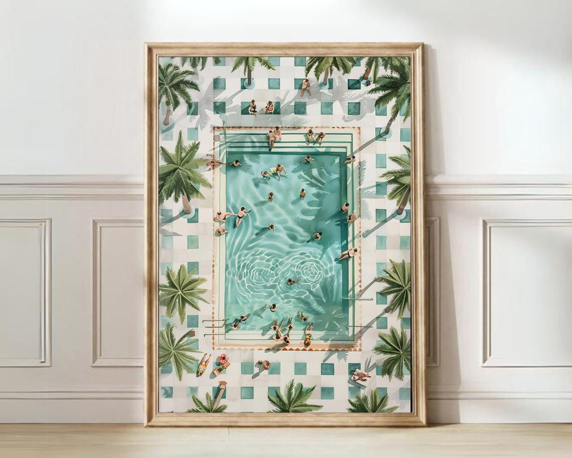 Summer Pool Art Print
