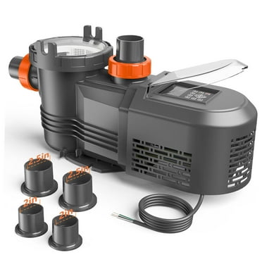 Swimming Pool Pump, 1.8 HP Variable Speed Pool Pump Inground, Powerful Self Primming Pool Pumps In/Above Ground, Low Noise Pool Pumps with Filter Basket and 2" Fittings