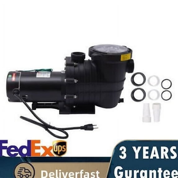 Swimming Pool Pump Motor 2.0HP Filter Pump w/ Strainer In/ Above Ground 7080GPM