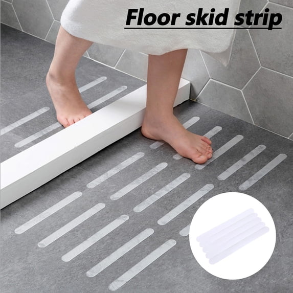 Adhesive Sticker Strips,Waterproof Bathroom Decals,5-Strips Self-Adhesive,Modern Design for Home Bathrooms,Non-Slip Safety Tapes,Bathtub Stickers,Shower Room Decor,Durable Vinyl Material,,NCHKUN