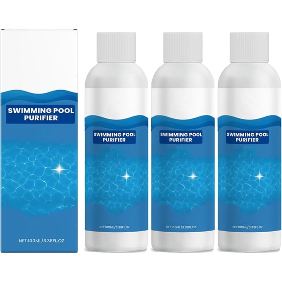 Swimming Pool Purifying Liquid - Crystal Clear Water, Swimming Pool Cleaner Liquid (3Pcs)
