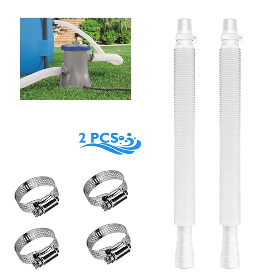 Swimming Pool Replacement Hose, Replacement Hose for Above Ground Pools, Filter Pump Hose 1.25" Diameter for Pump Models330 GPH, 530 GPH, 1,000 GPH