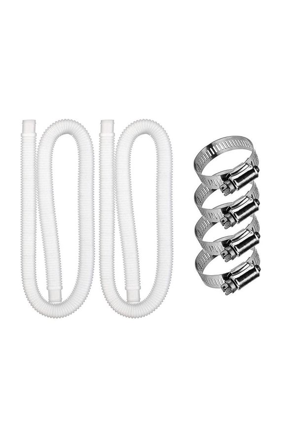Swimming Pool Replacement Pipe Swimming Pool Pump Replacement Hose Filter Pump Hose White Set 2Pcs