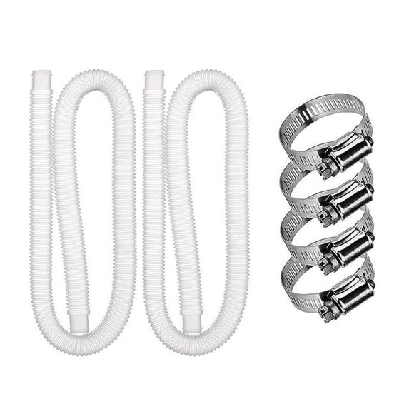 Swimming Pool Replacement Pipe Swimming Pool Pump Replacement Hose Filter Pump Hose White Set 2Pcs