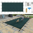 thumbnail image 1 of Swimming Pool Safety Cover, 20x40ft Winter Pool Covers,Rectangle Inground Pool Cover, UL Classified to ASTM F1346, Triple Stitched for MAX Strength, Abrasion Resistant, Hardware, Green, 1 of 10