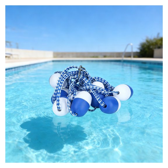Swimming Pool Safety Rope Divider Line - High Visibility Floats for Lane Classification, Durable Length, Diameter for Better, 10m