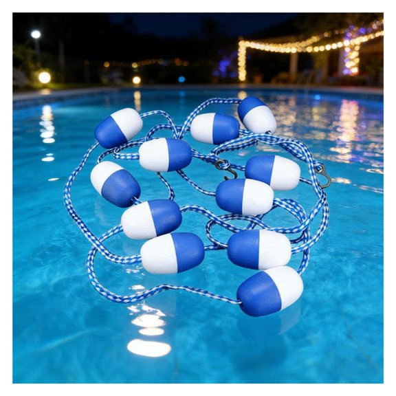 Swimming Pool Safety Rope High Visibility Pool Float Line, Floating Pool Safety Separator