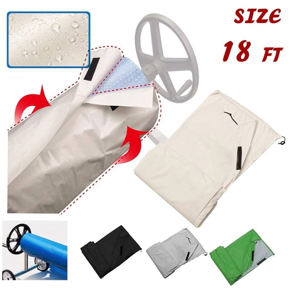 Swimming Pool Solar Reel Protective Cover for Pools up to 18' Wide
