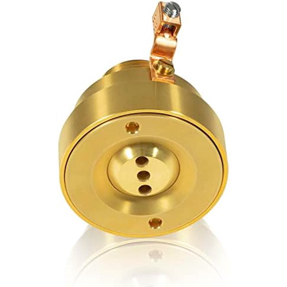 Swimming Pool Spa Brass Deck Jet Fountain 3 Hole Nozzle with Ground Lug,Suitable for All Occasions of Fountains,Landscapes and Gardens$$Garden & Patio