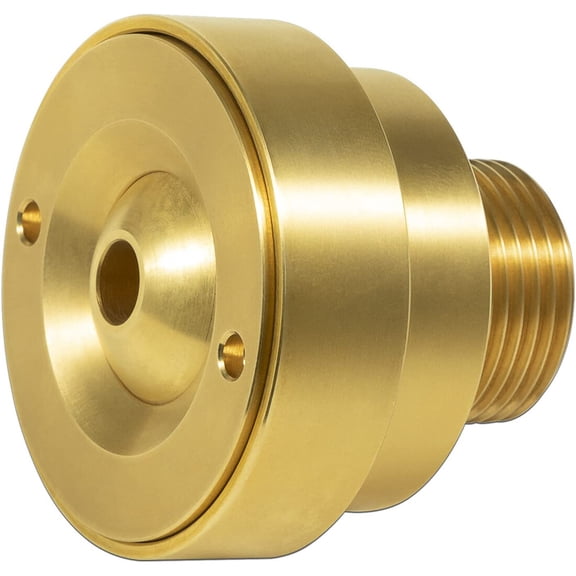 Swimming Pool Spa Brass Deck Jet Fountain Crown Nozzle w/ Ground Lug Single Hole