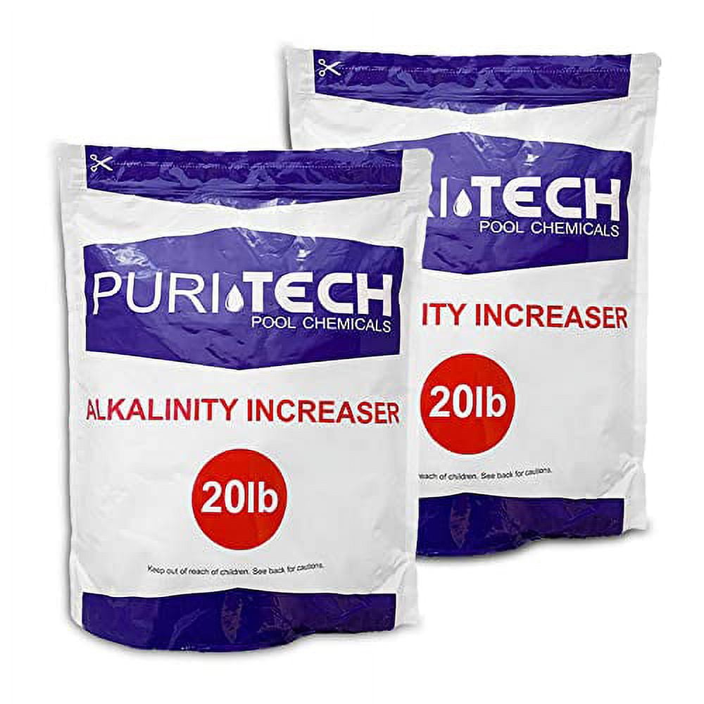 Swimming Pool Total Alkalinity Increaser Plus Up Sodium Bicarbonate 40Lbs 2 X 20Lb Bag