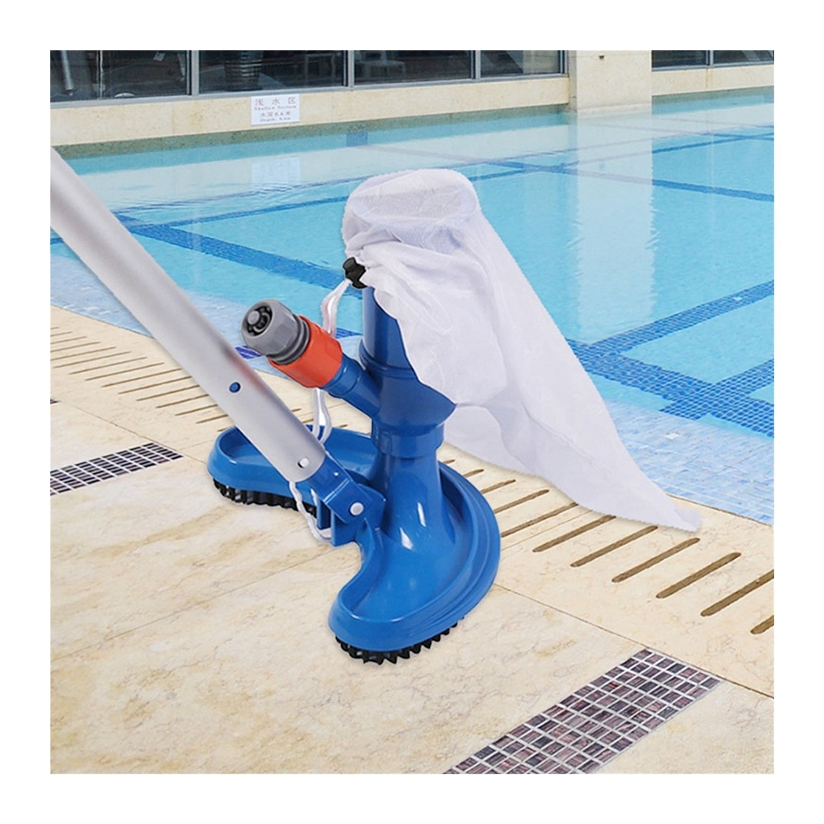 Swimming Pool Vacuum Cleaner Cleaning Disinfect Tool Semicircular Suction Head Pond Fountain Spa Swimming Pool Cleaner Brush ,Great Suction Power