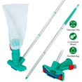 thumbnail image 1 of Swimming Pool Vacuum Head Brush Cleaner TeqHome Telescopic Pole Fountain Cleaning Tool w/ Bag For Above Ground Pool Spas Ponds, 1 of 8