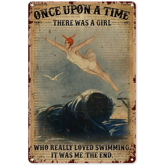 Swimming Pool Wall Art Decor Dachshund Beach Club Metal Sign Decor Tin Aluminum Sign Wall Art Metal Poster for Party Home Bar Outdoor Bathroom 16x12 inch