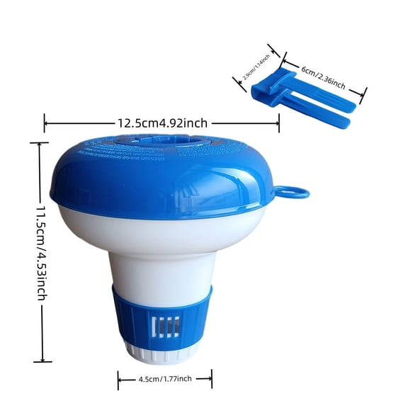 Swimming Pool Water Purifier Dispenser with Cleaning Tablets for Public & Hotel Pools, Easy Water Clarification and Odor Removal