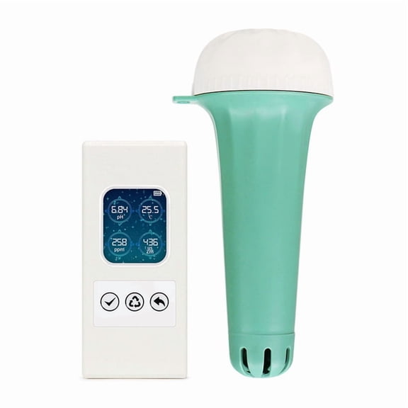 Swimming Pool Water Quality Tester 4 In1 IP68 Waterproof Swimming Pool Detector Wireless Connection Split Floating Type