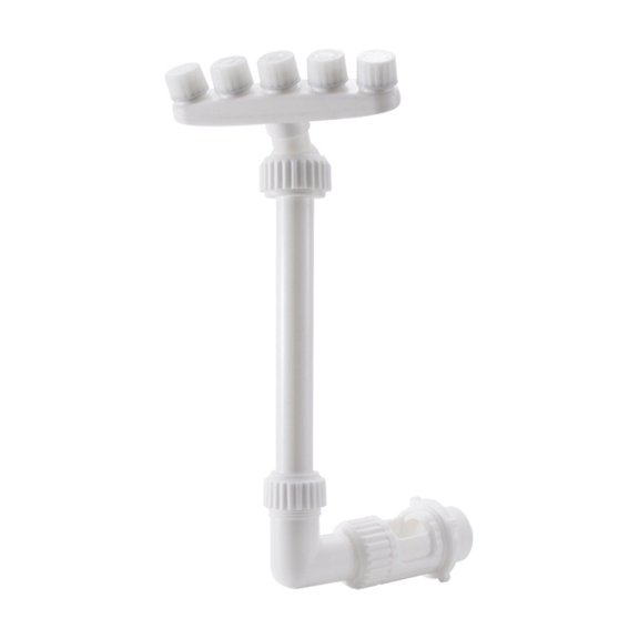 Swimming Pool Waterfall Fountain with 5 Spray Heads Adjustable Return Jet Sprayer for Inground and Above Ground Pools Garden Pond Decor