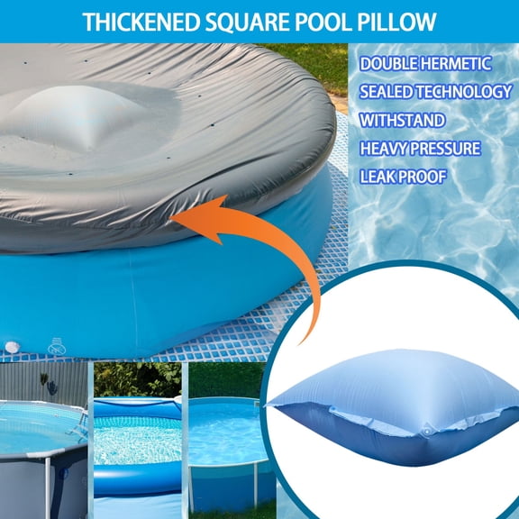 Swimming Pool Winter Cover Pillow Support, Cold-Resistant Above Ground Closing Kit, Portable Seasonal Protection Equipment for Home Outdoor Storage